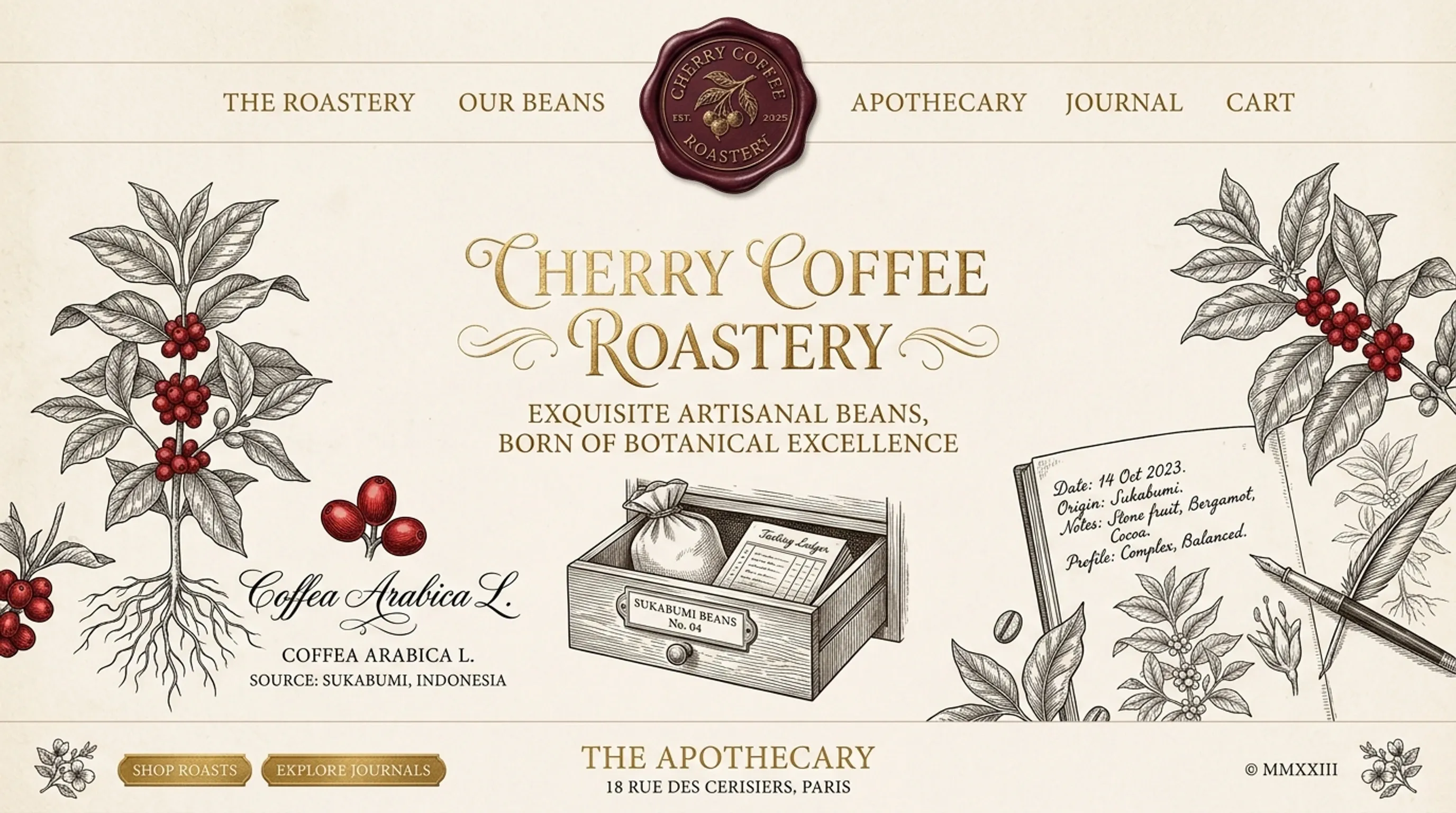 Cherry Coffee Roastery · L'Atelier Botanique Preview Masterpiece